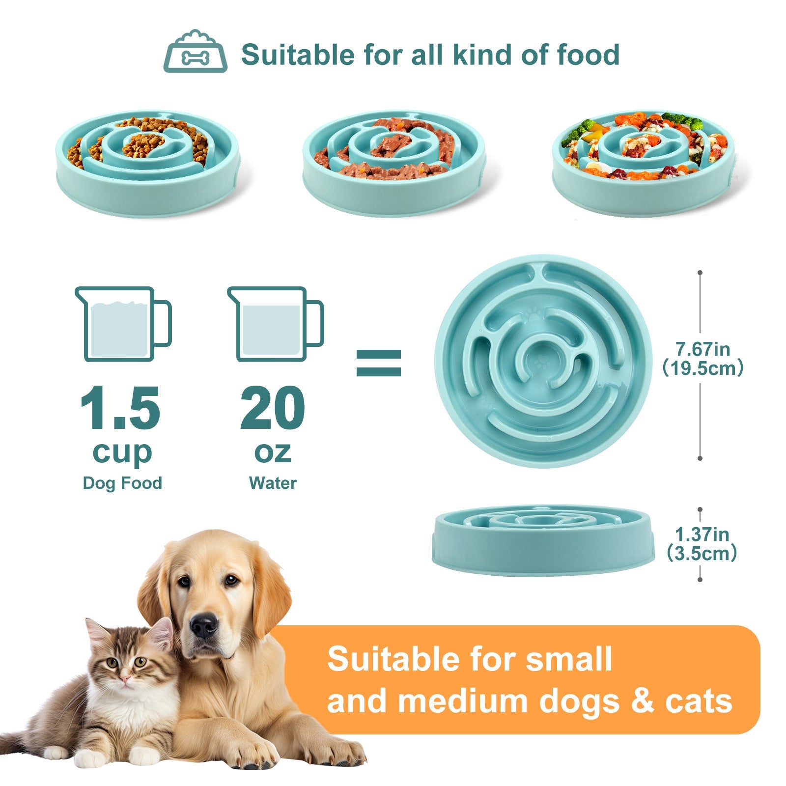 Anti-Choking Slow Feeder Bowl for Happy, Healthy Dogs 1