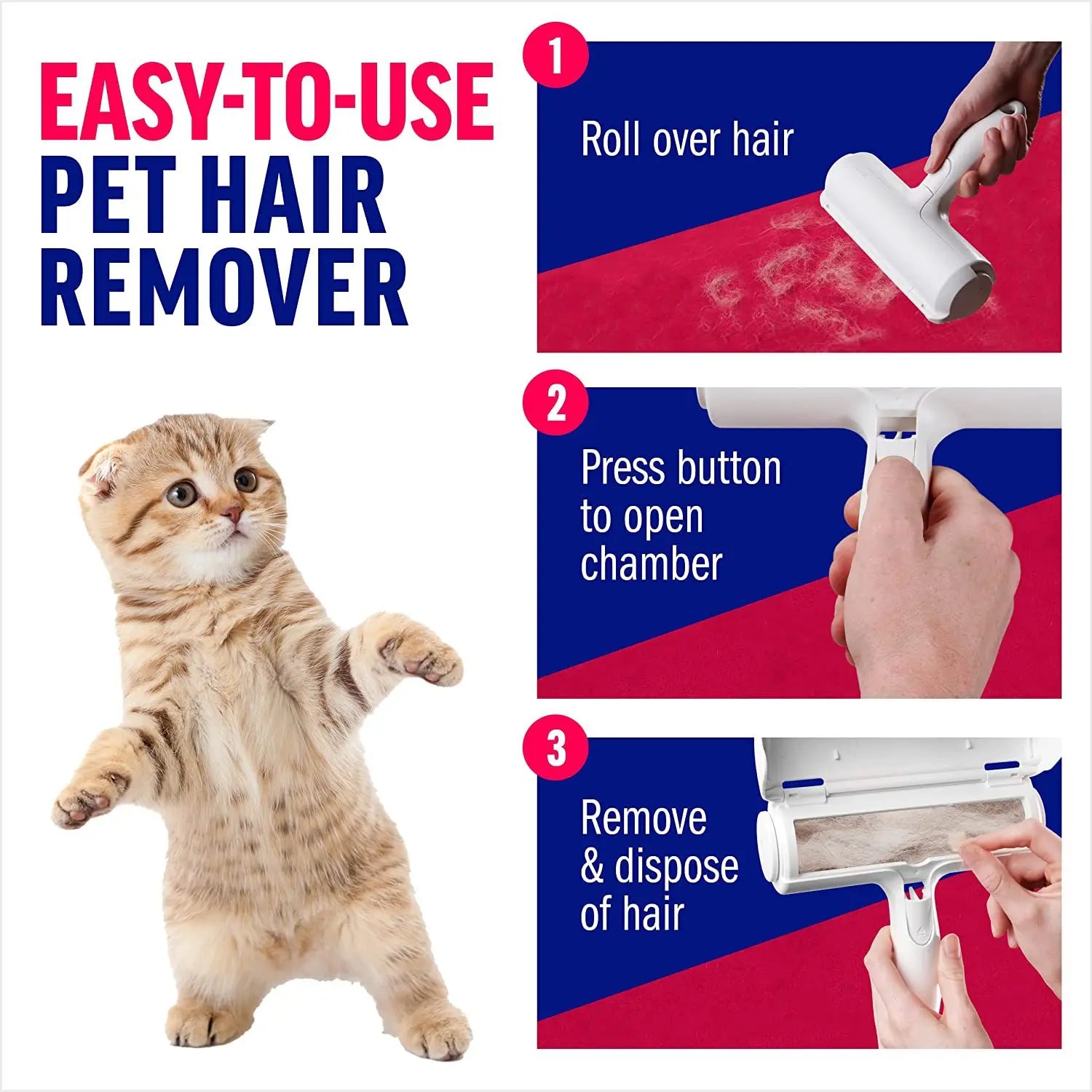 Effortless Pet Hair Remover Roller for Clean Homes 1