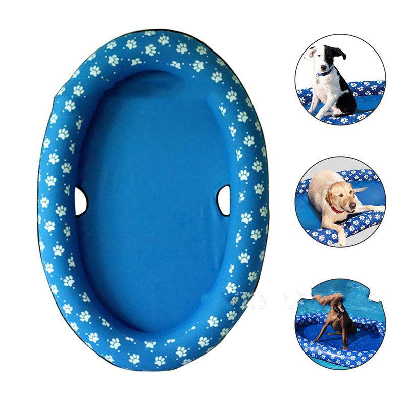 Dog Swimming Pool Inflatable Hammock Pets Pool Floating Bed Spring Summer Swimming Ring 1