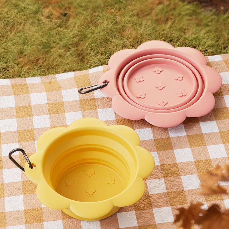 Foldable Dog Travel Bowl for Easy Feeding Anywhere 1