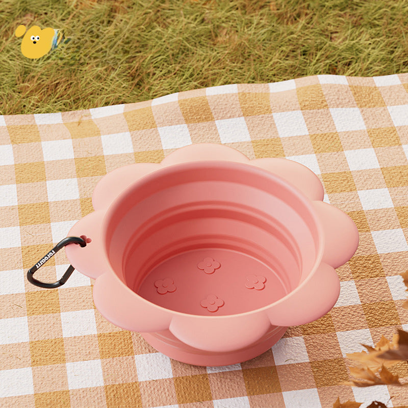 Foldable Dog Travel Bowl for Easy Feeding Anywhere 1