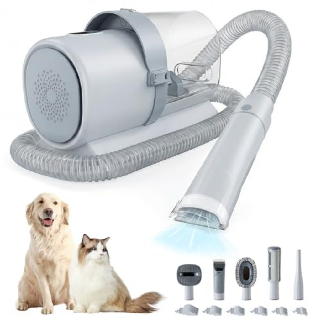 Professional Dog Grooming Clippers With 2.5L Cup, 3 Suction Modes, Cordless Clippers, 5 Groomer Tools, Low Noise Pet Hair Trimmer For 1