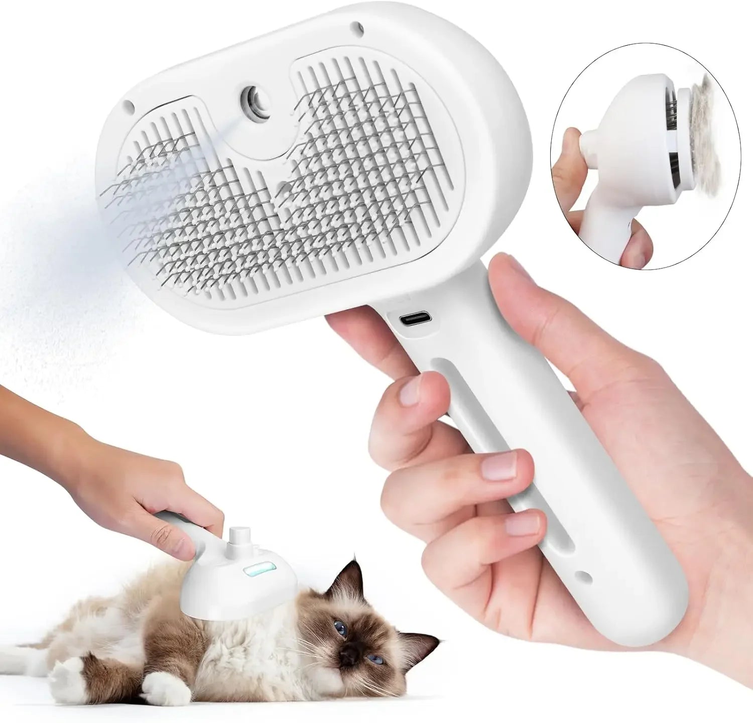 Pets Spray Hair Comb Pet Hair Remover Cleaning Brush Cats Grooming Dog Accessories Tools Dematting Water Mist Humidifier Comb Pet Supplies 1