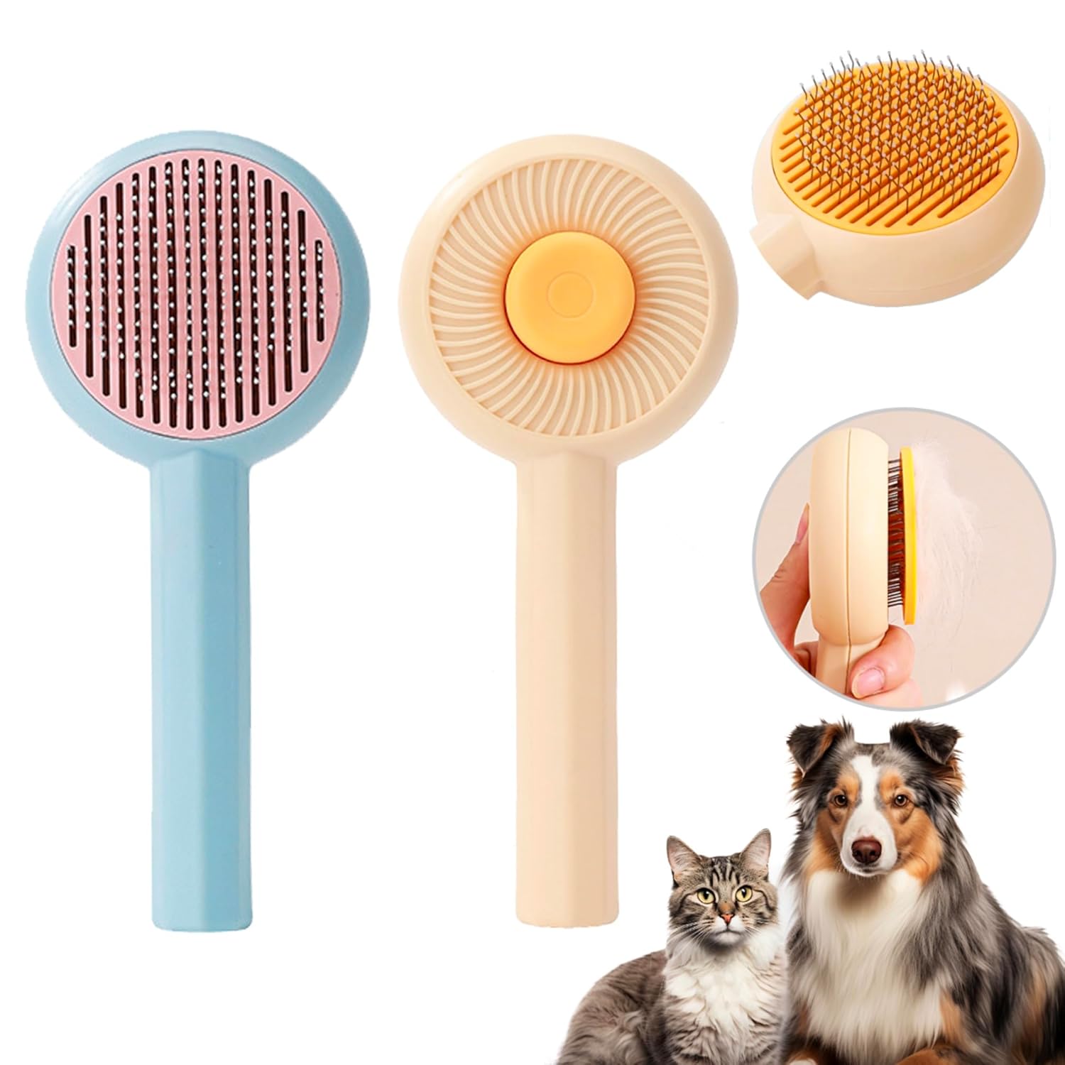 Effortless Pet Grooming Brush for Less Shedding and Tangles 1