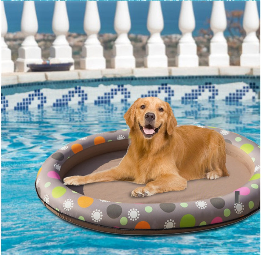 Dog Swimming Pool Inflatable Hammock Pets Pool Floating Bed Spring Summer Swimming Ring 1