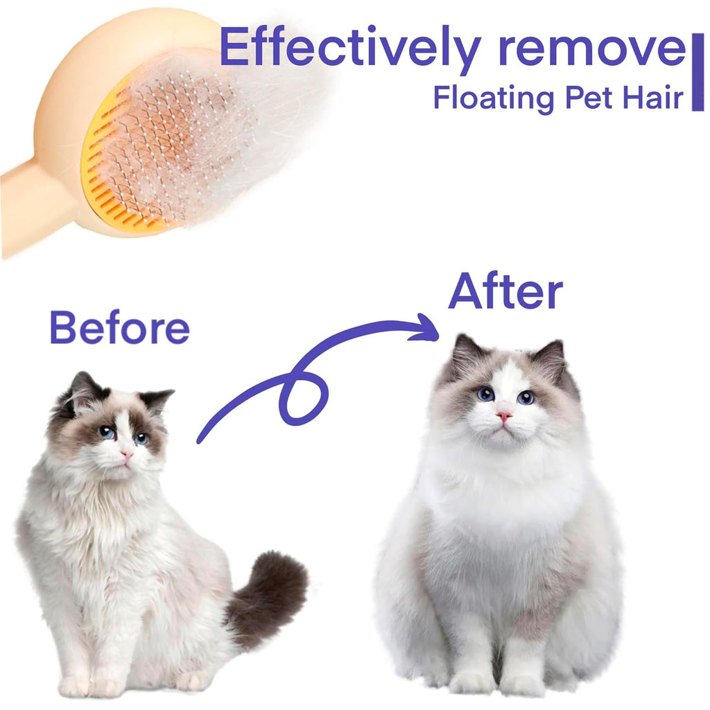 Effortless Pet Grooming Brush for Less Shedding and Tangles 1