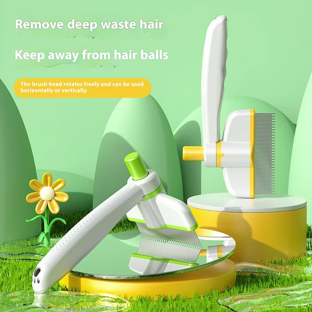 Cat Comb Tie Removal Floating Hair Magic Long Hair Pet Self-Cleaning Row Dog Cat Comb Grooming Supplies Flea Removal Brush Pets Products 1